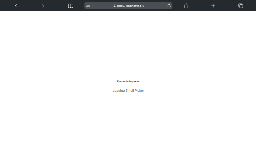 Dynamic Import before EmojiPicker loads